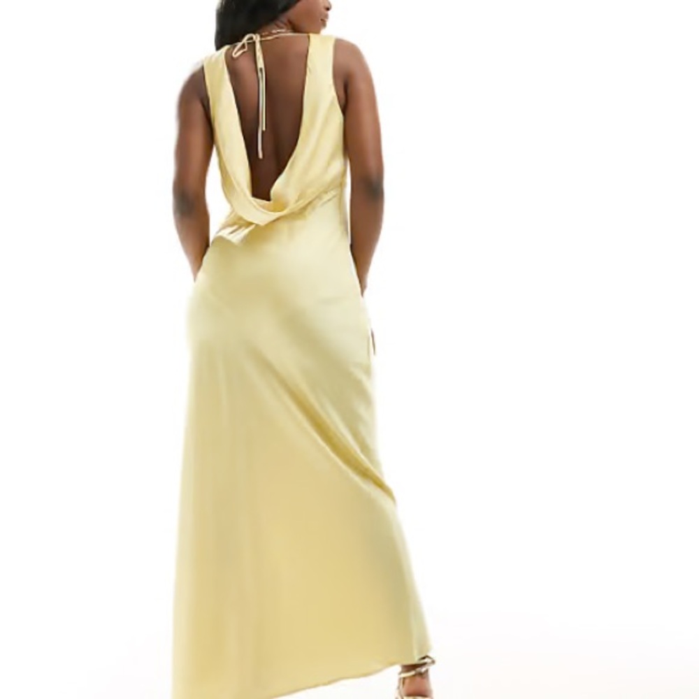 Butter Yellow Abercrombie maxi dress
